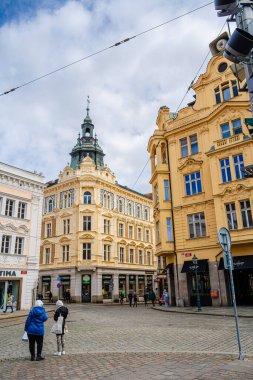 Plzen, Çek Cumhuriyeti - Mart 12023: İlkbaharda tarihi kent simgeleri, HDR Resmi