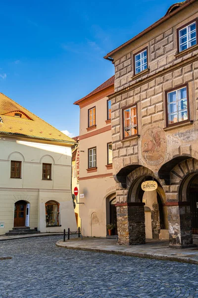 Prachatice Tsjechië Maart 2023 Historisch Dorp Bij Zonnig Weer Hdr — Stockfoto