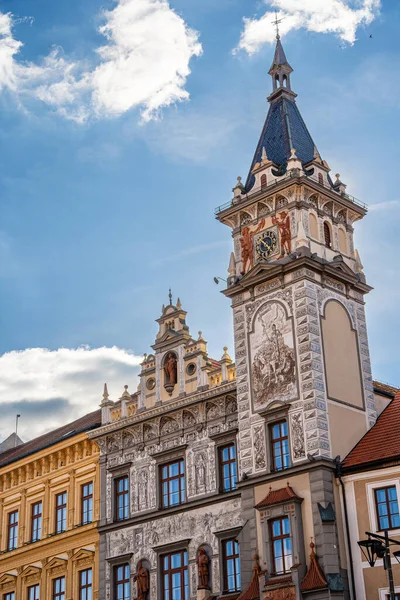 Prachatice Tsjechië Maart 2023 Historisch Dorp Bij Zonnig Weer Hdr — Stockfoto