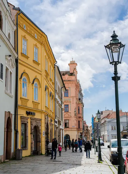 捷克共和国Plzen 2023年3月1日 春季历史性城市地标 人类发展报告 — 图库照片