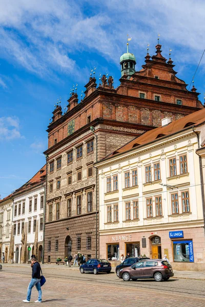 Pilsen Tschechien März 2023 Historische Wahrzeichen Der Stadt Frühling Hdr — Stockfoto