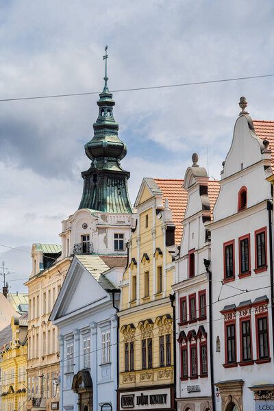 Plzen, Czech Republic - March 1 2023 : Historical city landmarks in springtime, HDR Image