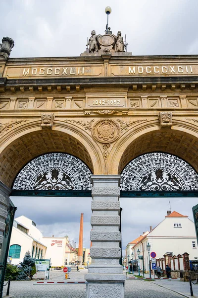 Plzen, Çek Cumhuriyeti - Mart 12023: İlkbaharda tarihi kent simgeleri, HDR Resmi