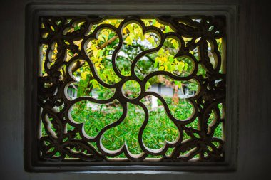 Suzhou, Çin - Aralık 12023: Bulutlu havada mütevazı Yöneticinin Bahçesi, HDR Görüntü