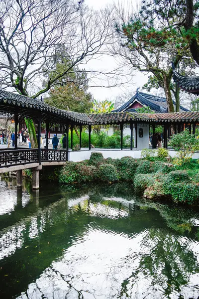Suzhou China Diciembre 2023 Humble Administrator Garden Tiempo Nublado Hdr — Foto de Stock