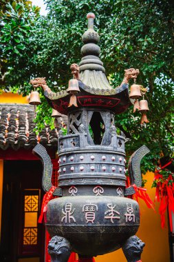 Zhouzhuang, Çin - Aralık 12023: Bulutlu havada tarihi köy, HDR Görüntü