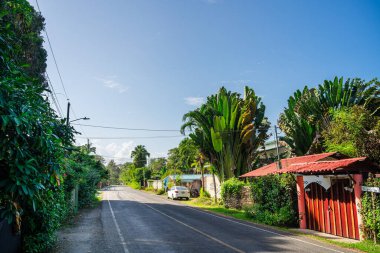 Cahuita 'nın güzel manzarası, Kosta Rika Karayip Sahili