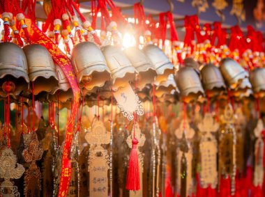 Dali, Çin - 1 Aralık 2023: Dali, HDR Image 'daki Üç Pagodas Tapınağı
