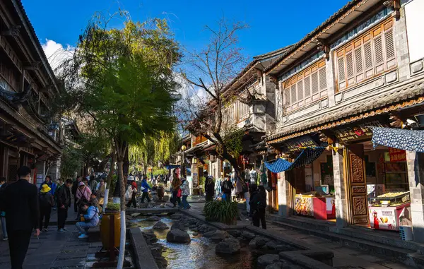 Dali Çin Aralık 2023 Güneşli Havada Eski Şehir Hdr Görüntü — Stok fotoğraf