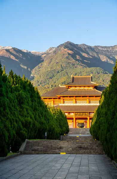 Dali China Dezembro 2023 Vista Três Pagodes Templo Dali Hdr — Fotografia de Stock