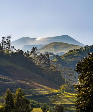 Kolombiya, Cauca 'daki Purace Ulusal Parkı manzarası