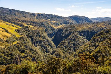 Kolombiya, Cauca 'daki Purace Ulusal Parkı manzarası