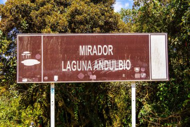 Kolombiya, Cauca 'daki Purace Ulusal Parkı manzarası