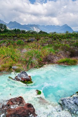 Kolombiya, Cauca 'daki Purace Ulusal Parkı manzarası