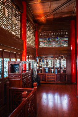 Lijiang, Yunnan, Çin - Aralık 12023: Güneşli havada eski bir kasaba, HDR Görüntü