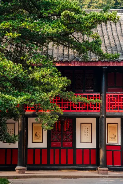 Chengdu Cina Dicembre 2023 Tempio Wenshu Con Tempo Soleggiato Immagine — Foto Stock