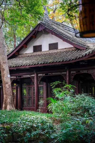 stock image Chengdu, China - December 2, 2023: Du Fu Thatched Cottage Park, HDR Image