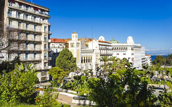 stock image Algiers, Algeria - May 8 2023 : Historical city center in sunny weather