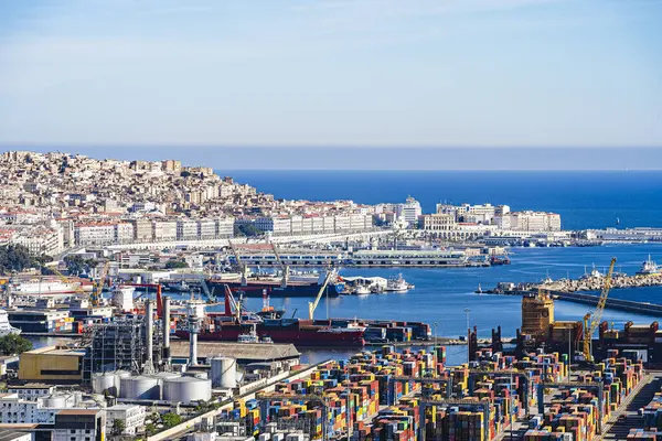 stock image Algiers, Algeria - May 8 2023 : Historical city center in sunny weather