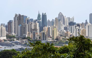 Panama Şehri, Panama - 4 Şubat 2024: Güneşli havada tarihi şehir merkezi, HDR Görüntü