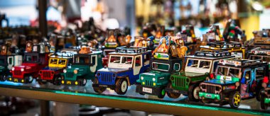 Salento, Kolombiya - 3 Şubat 2024: Bulutlu havada tarihi şehir merkezi, HDR Görüntü