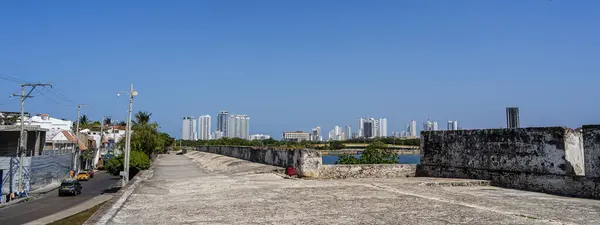 stock image Cartagena, Colombia - February 4, 2024 : Historical city center in sunny weather, HDR Image