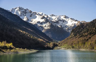 Ossau Vadisi 'nin Fransız Pireneleri, HDR Görüntü