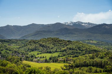 View of Ossau Valley in French Pyrenees, HDR Image clipart