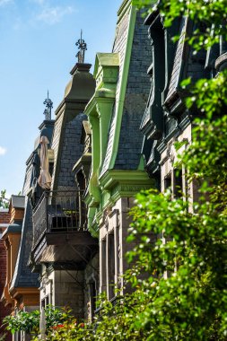 Montreal, Quebec, Kanada - 2 Temmuz 2024: Yazın Mont Kraliyet Bölgesi