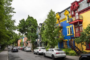 Montreal, Quebec, Kanada - 2 Temmuz 2024: Yazın Mont Kraliyet Bölgesi