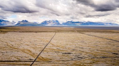 Eldhraun Manzarası, Güney İzlanda, HDR Görüntü