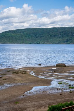 Beautiful view of Saguenay Fjord landscapes in Quebec, Canada clipart