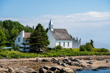 Port au Persil, Quebec, Kanada - 23 Haziran 2024: Yazın Picturesque Village, HDR Image
