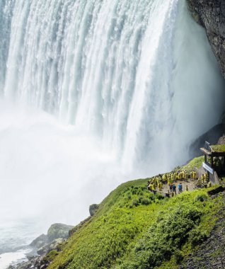 View of Niagara falls in summertime, Ontario, Canada clipart