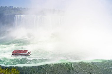 View of Niagara falls in summertime, Ontario, Canada clipart