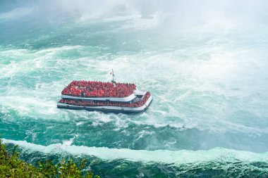 View of Niagara falls in summertime, Ontario, Canada clipart