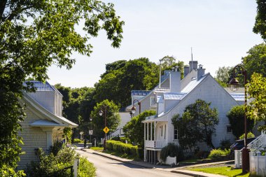 Ile d 'Orleans, Quebec, Kanada - 23 Haziran 2024: Resimli kırsal alan, HDR Image