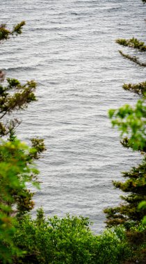 Quebec, Kanada 'daki Forillon Ulusal Parkı Manzarası