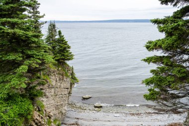 Quebec, Kanada 'daki Forillon Ulusal Parkı Manzarası