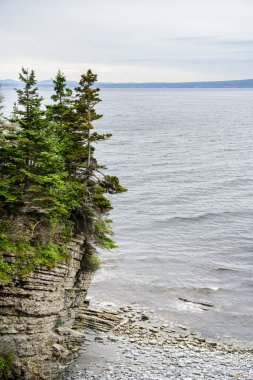 View of Forillon National Park Landscape in Quebec, Canada clipart