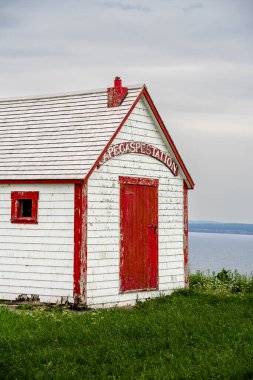 Quebec, Kanada 'daki Forillon Ulusal Parkı Manzarası