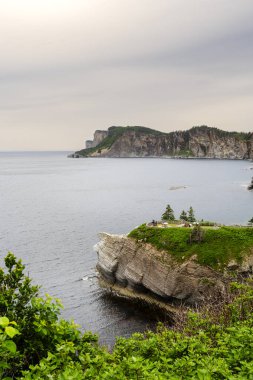 Quebec, Kanada 'daki Forillon Ulusal Parkı Manzarası