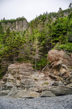 View of Forillon National Park Landscape in Quebec, Canada clipart