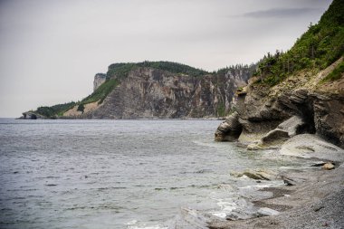 Quebec, Kanada 'daki Forillon Ulusal Parkı Manzarası