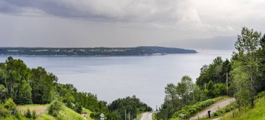 Quebec, Kanada 'da Charlevoix Manzarası, HDR Görüntü