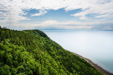 Lower Saint Lawrence landscape, Quebec clipart