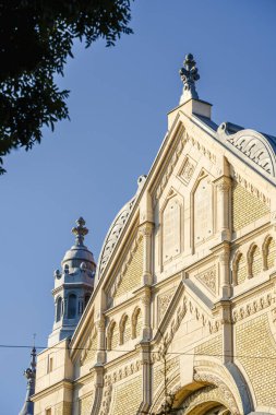 Szeged, Macaristan - 3 Temmuz 2024: Sunny Weather 'daki Tarihi Şehir Merkezi, HDR Görüntü
