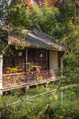 Wuzhen, Çin - 3 Aralık 2023: Kışın tarihi şehir merkezi, HDR Image