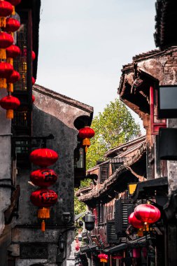 Xitang, Çin - 12 Aralık 2023: Kışın Tarihi Köy, Hdr Image