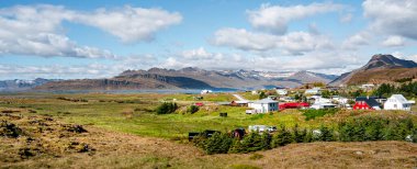 Djupivogur, Iceland - July 22, 2024 : Historical Village in Eastfjords, HDR Image clipart